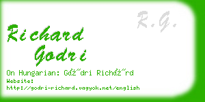 richard godri business card